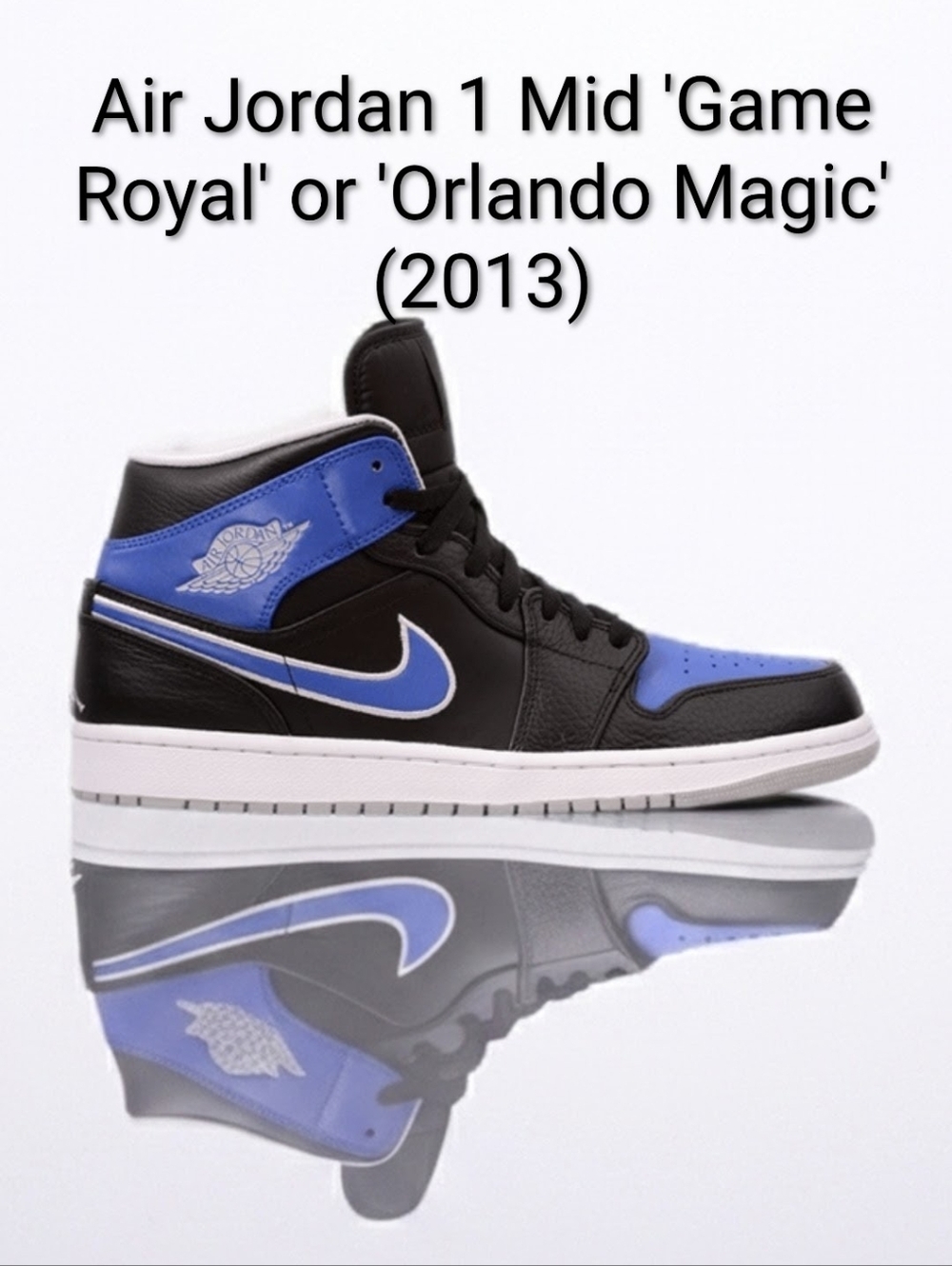 Air Jordan 1 Mid "Orlando Magic" (2013) Mens 10.5 EUC